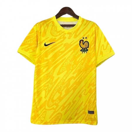 Frankrijk Doelman Shirt EK 2024 gele